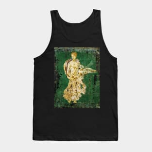 LEDA WITH SWAN ,POMPEII ,ANTIQUE ROMAN WALL PAINTINGS Flower Garden Flying Birds ,Quince and Apple Trees Tank Top